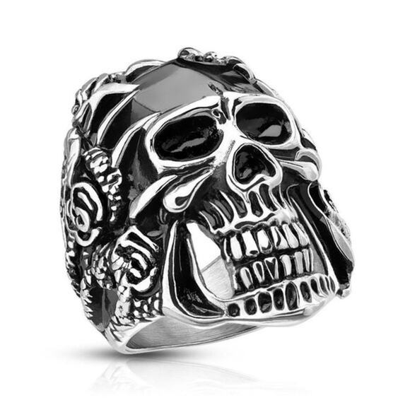 New stainless steel skull ring size 11 - Picture 1 of 5